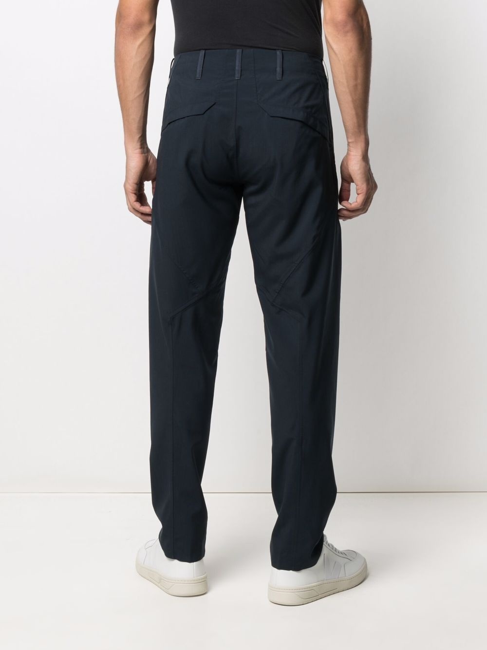 mid-rise straight leg trousers - 4