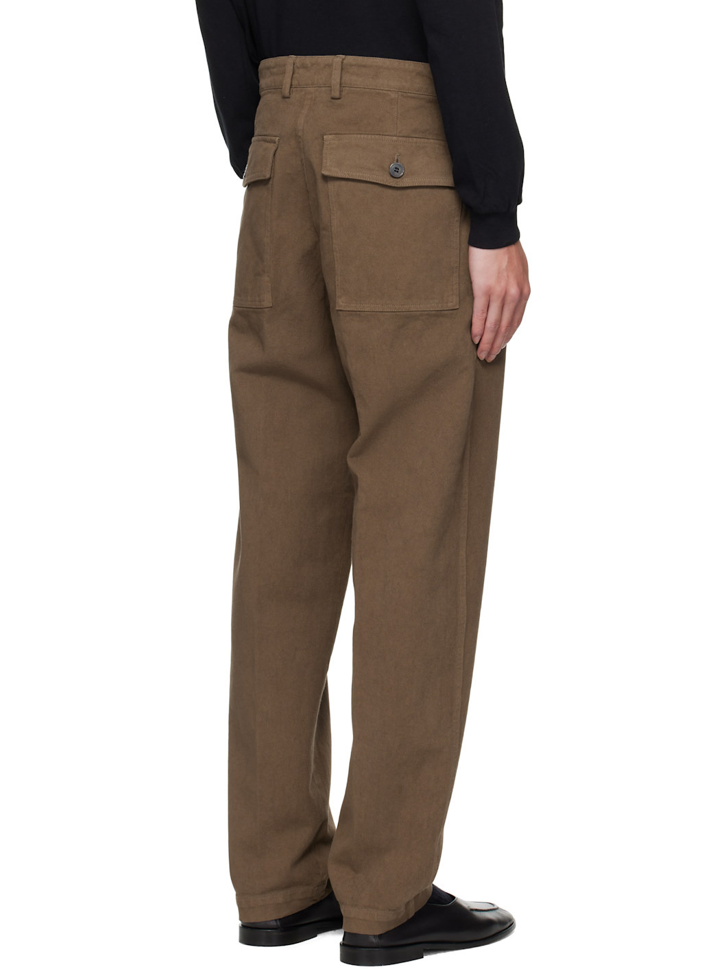 Brown Overdyed Trousers - 3