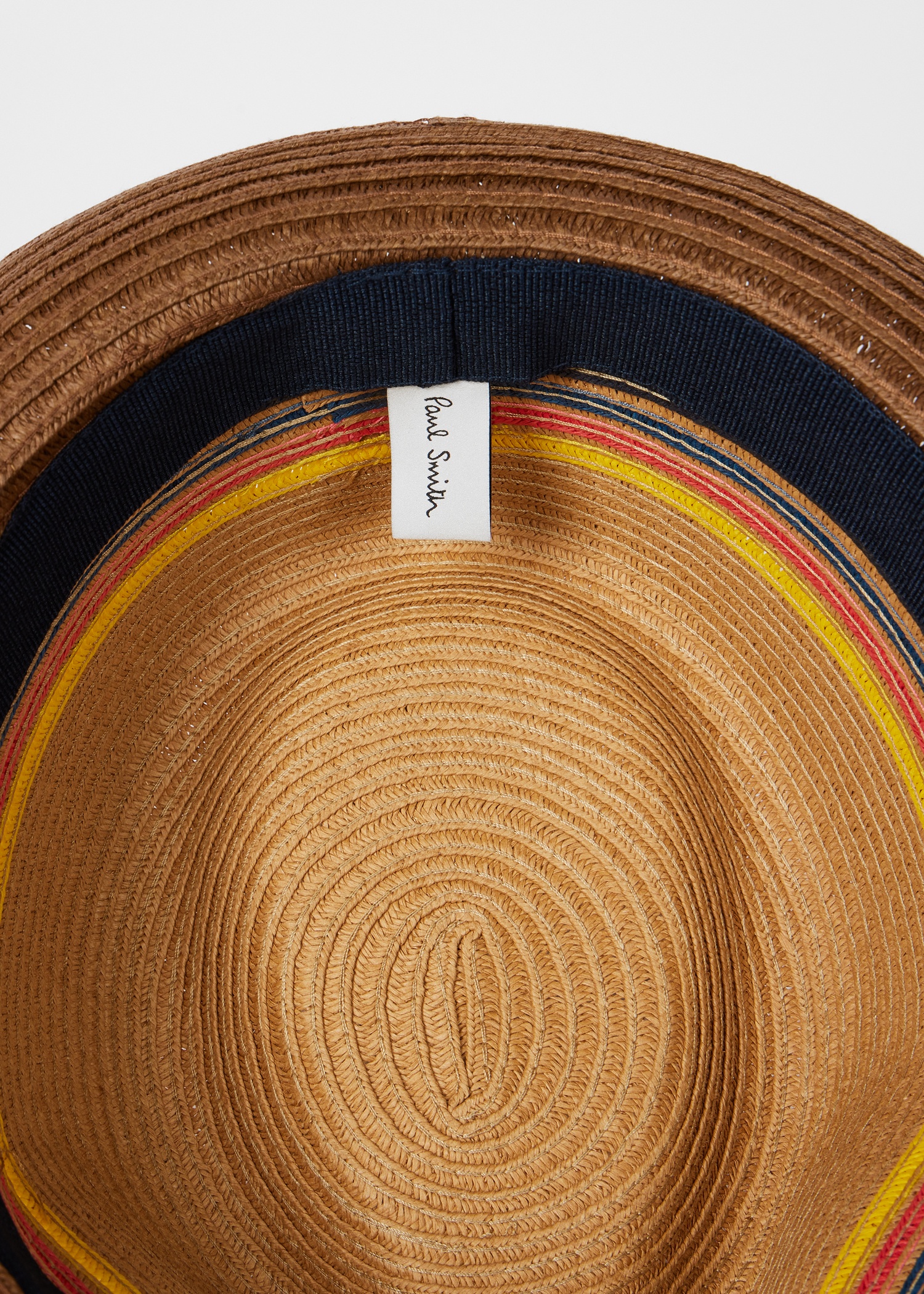 Tan 'Artist Stripe' Raffia Trilby Hat - 4