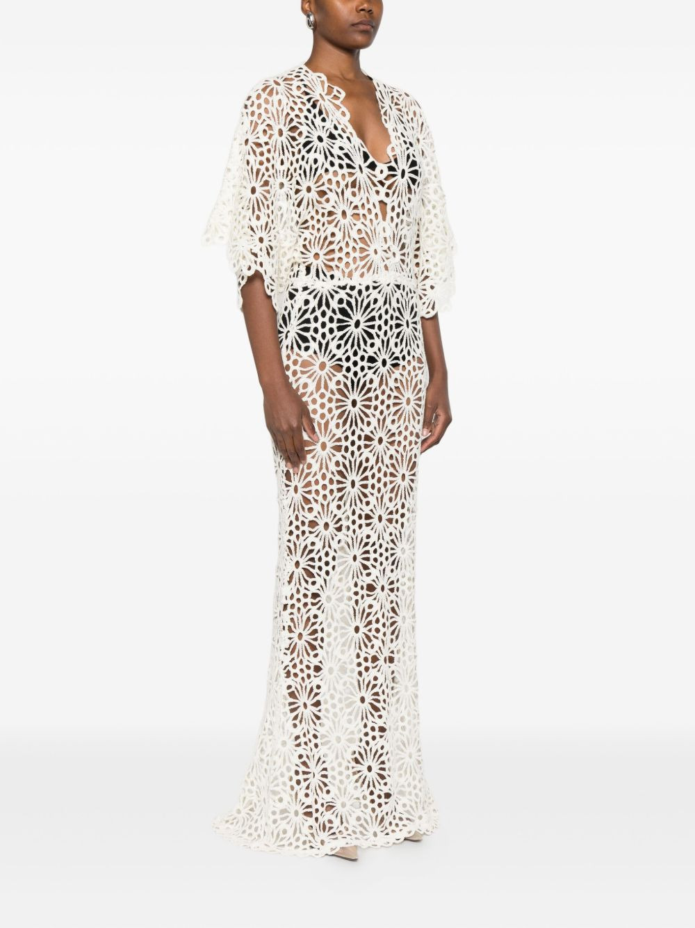 Obie floral-lace maxi dress - 3