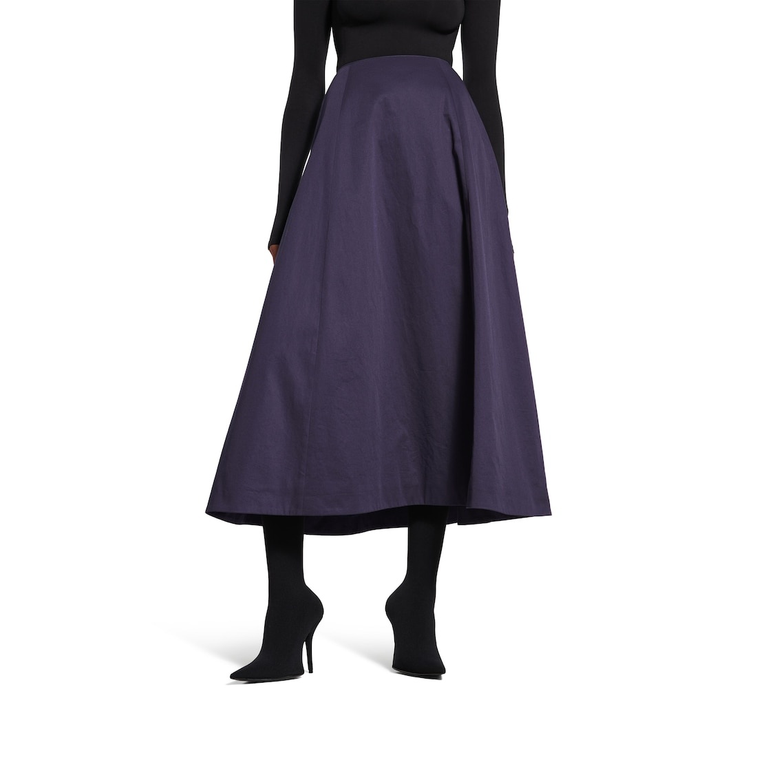 Women's Midi Skirt  in Dark Navy - 5