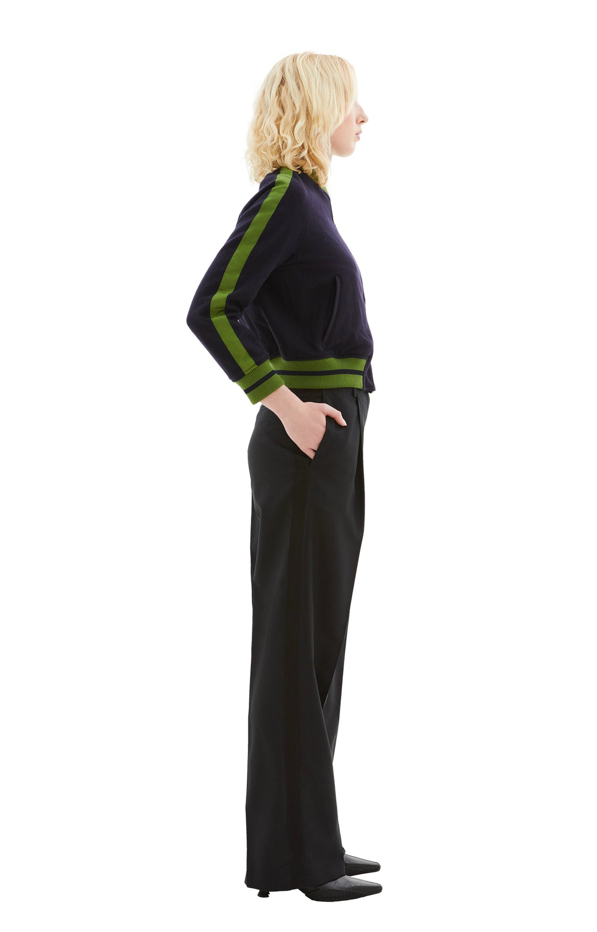 PORTIA TUXEDO PANTS (BLACK) - 2