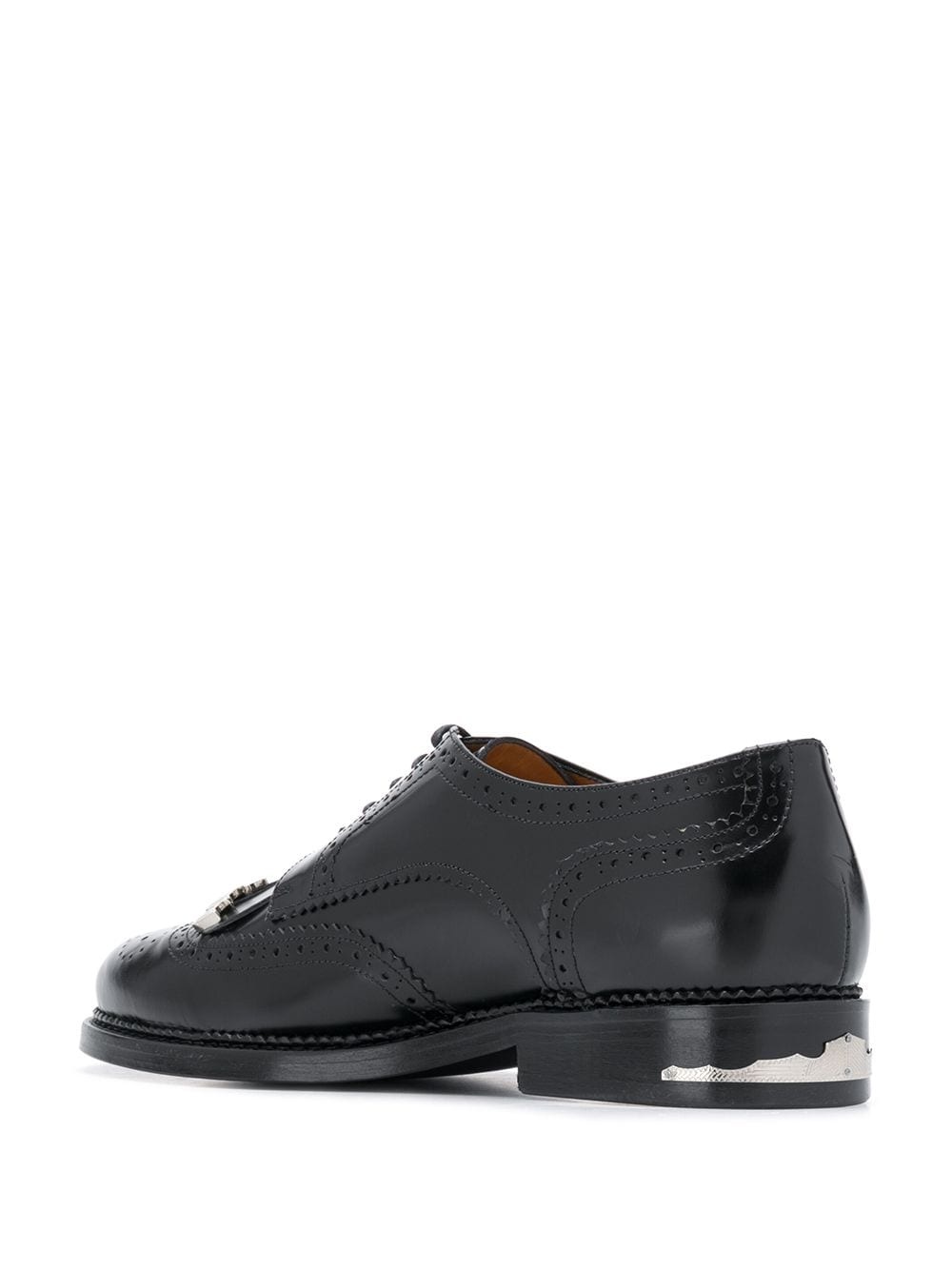 brogue detail lace-up shoes - 3