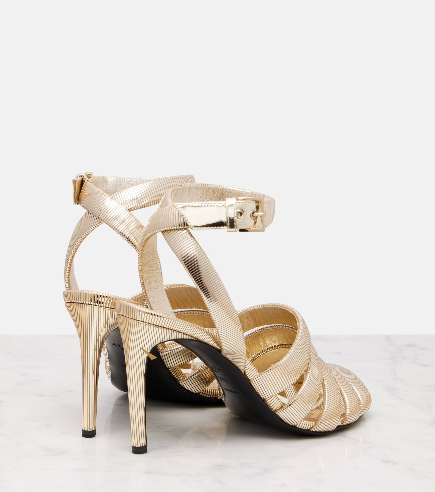 Strappy 90 leather sandals - 2