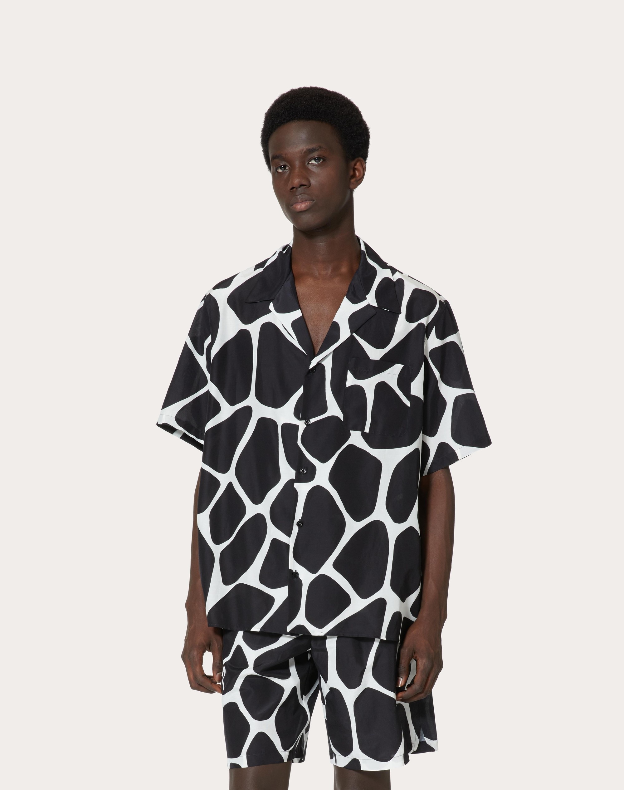 GIRAFFA RE-EDITION PRINT SILK AND COTTON SHIRT - 3