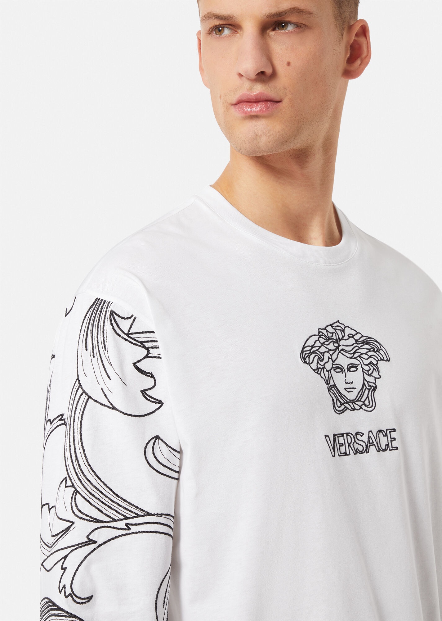 Barocco Embroidered Medusa T-Shirt - 5