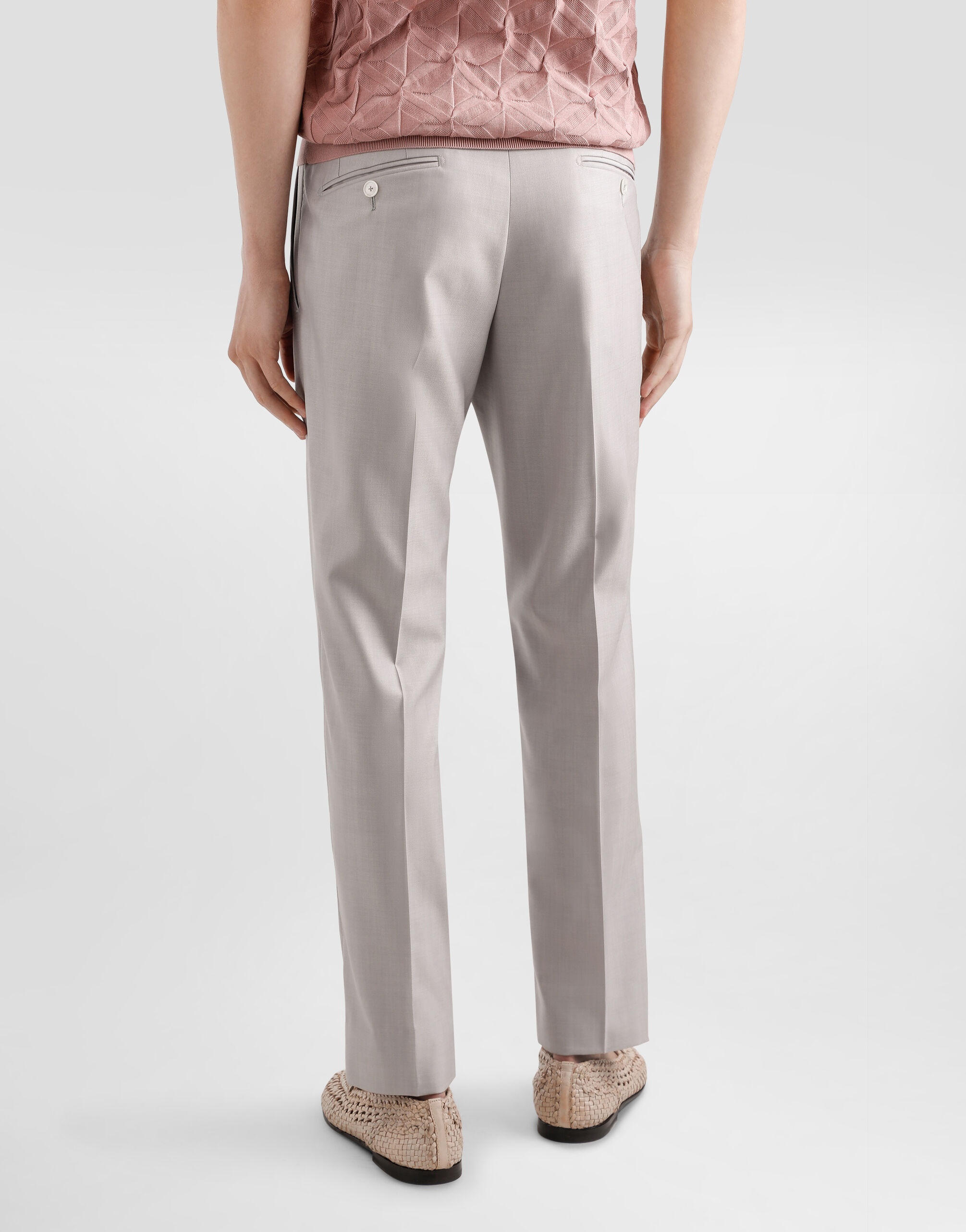 Deconstructed double-breasted wool and silk suit - 5