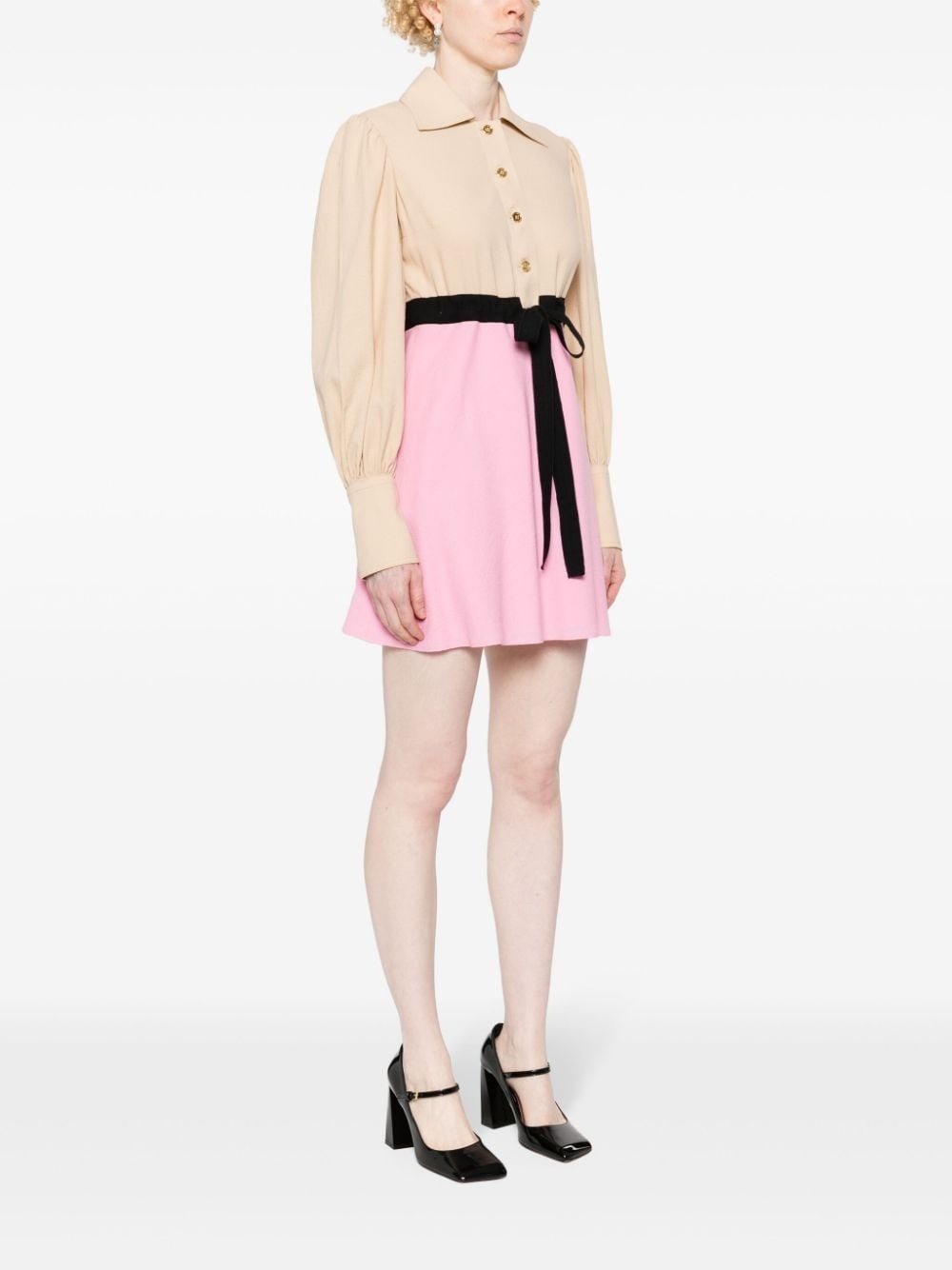 two-tone mini dress - 3