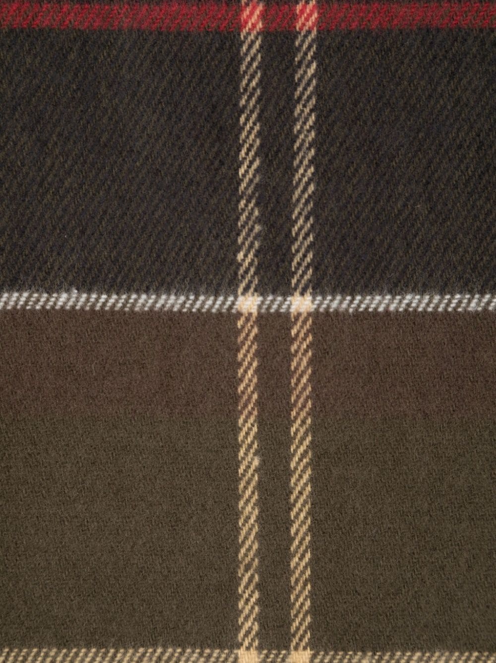 check-pattern fringe-detailing scarf - 2