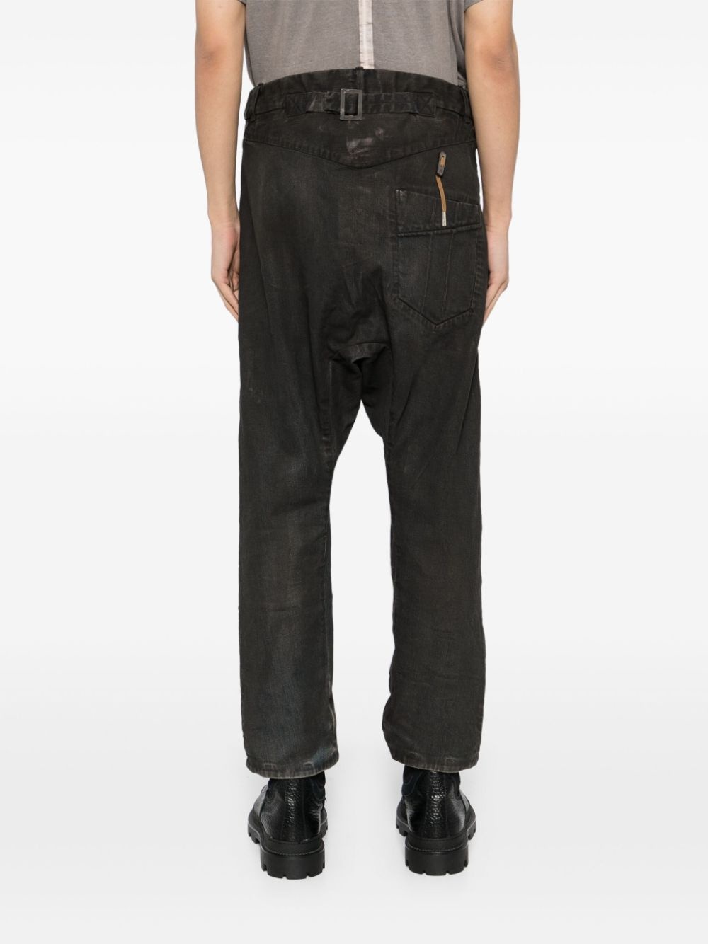 cotton loose-fit trousers - 4