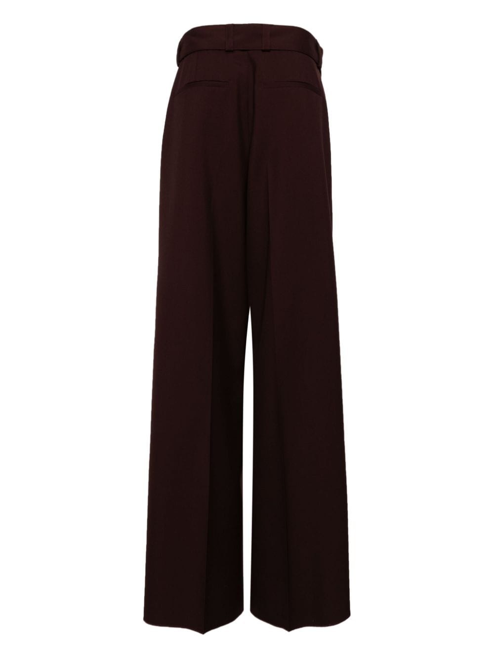 belted wool trousers - 2
