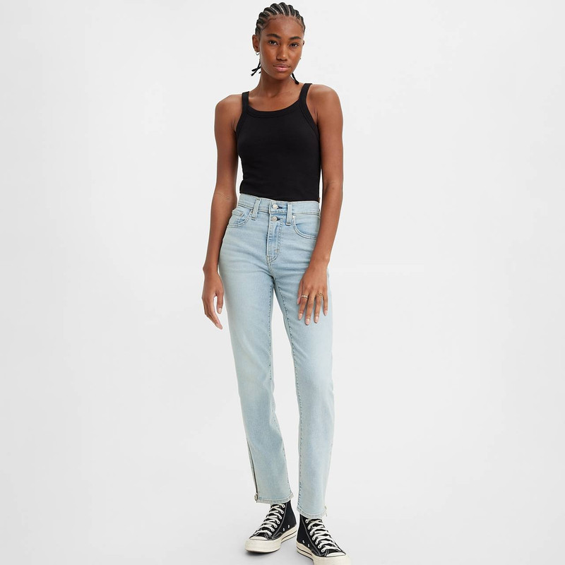 Levi's 724 HIGH RISE STRAIGHT BUTTON SHANK WOMEN'S JEANS outlook