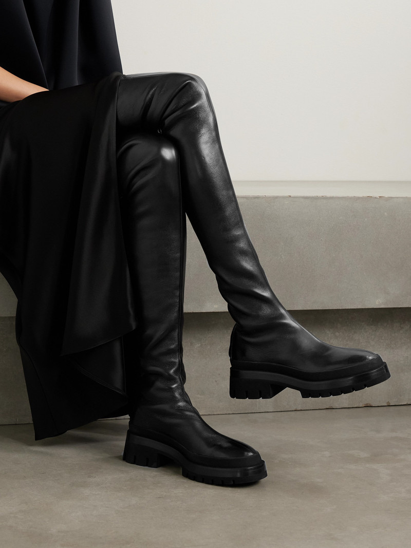 KHAITE Fallon Leather Over-the-knee Boots outlook