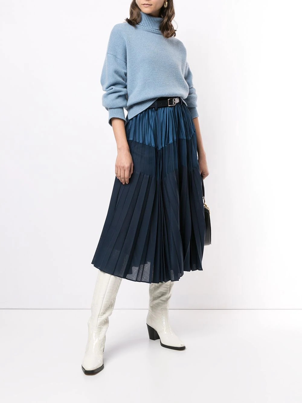 pleated midi skirt - 2