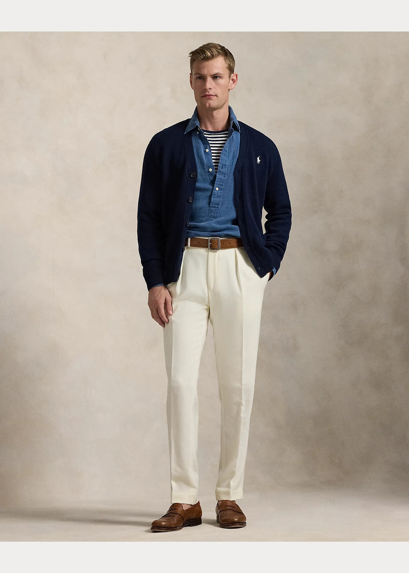 Cotton V-Neck Cardigan 3