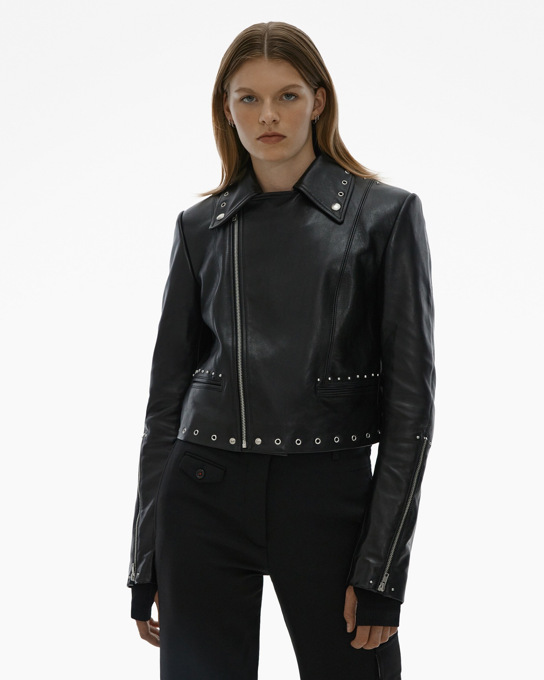 CROPPED LEATHER JACKET - 3