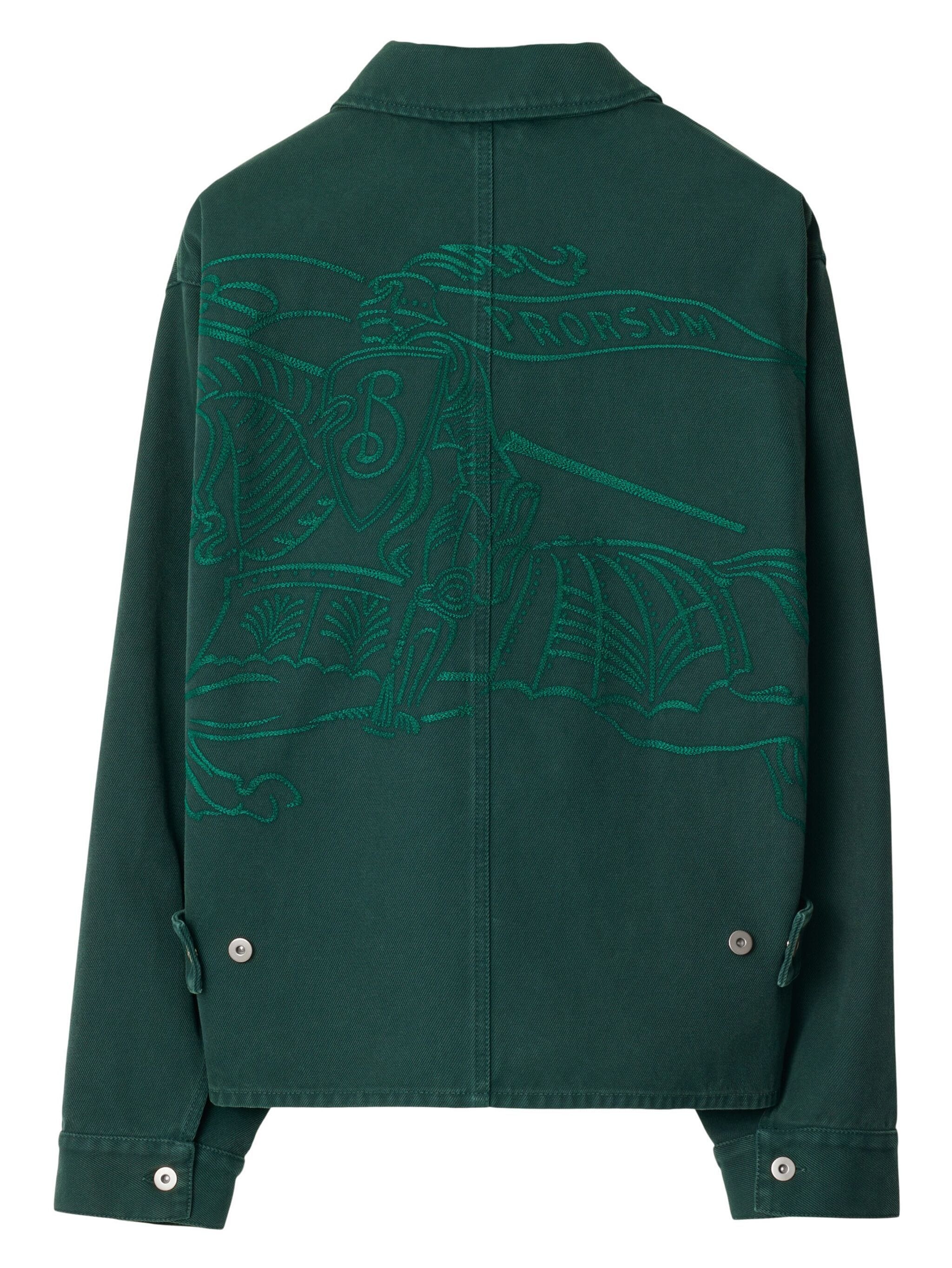 BURBERRY Men Embroidered EKD Casual Overshirt - 6
