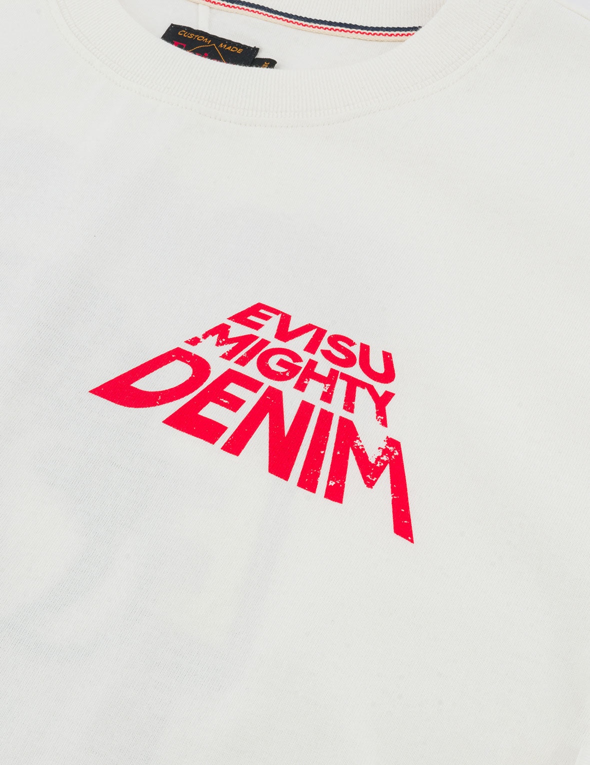 Slogan Print with Godhead Appliqué Embroidery Regular Fit T-Shirt - 7