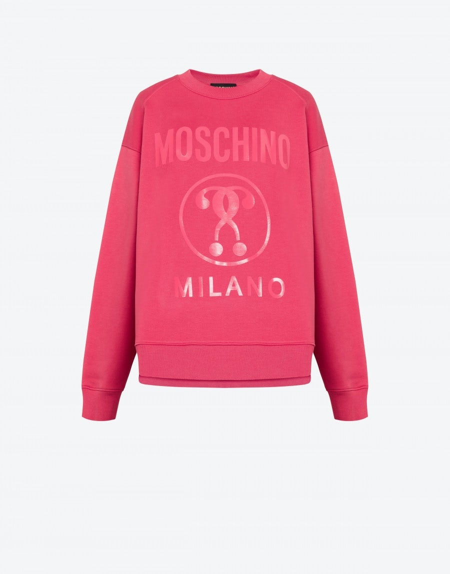 DOUBLE QUESTION MARK ORGANIC COTTON SWEATSHIRT - 1