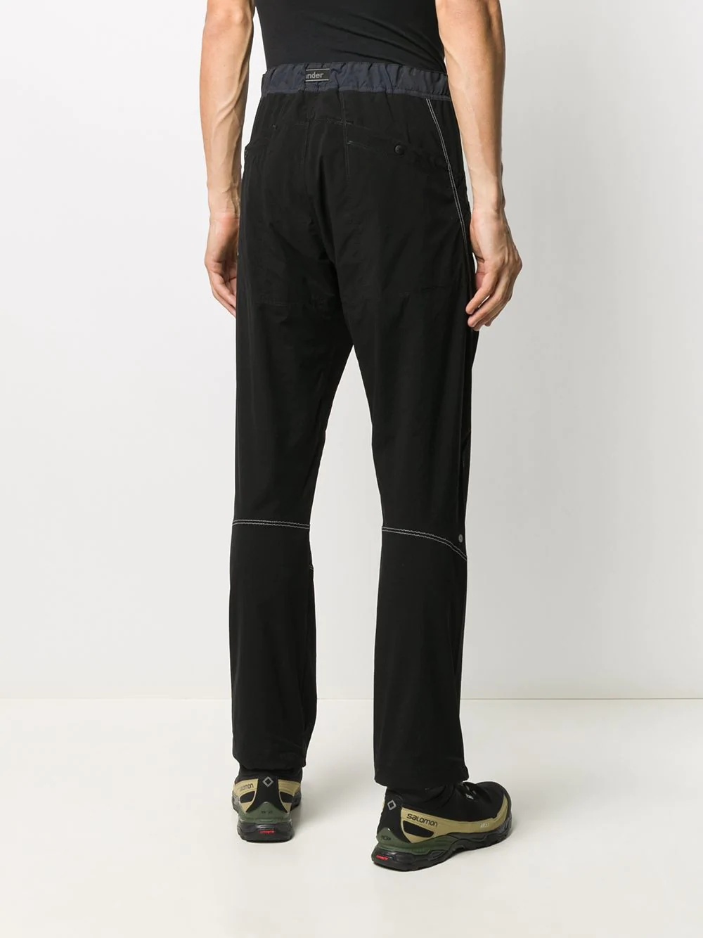 belted straight-leg trousers - 4