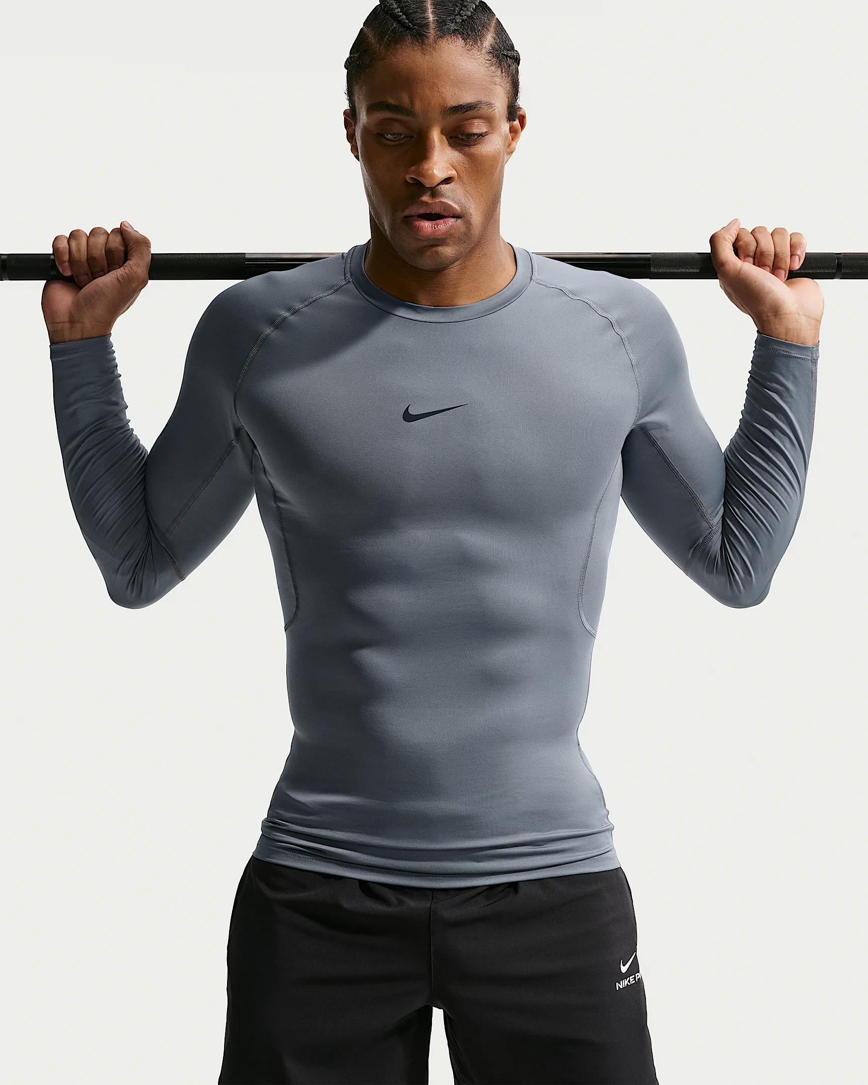 Nike Pro Men's Dri-FIT Tight Long-Sleeve Fitness Top - 1
