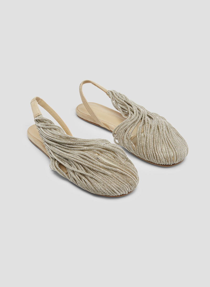 Saskia Stranded Crystal Flat 3