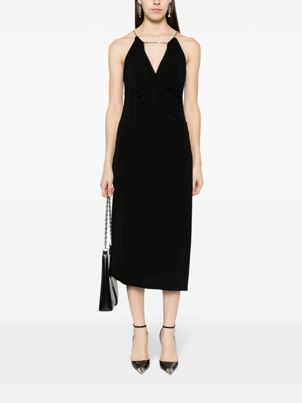 halterneck midi dress - 2