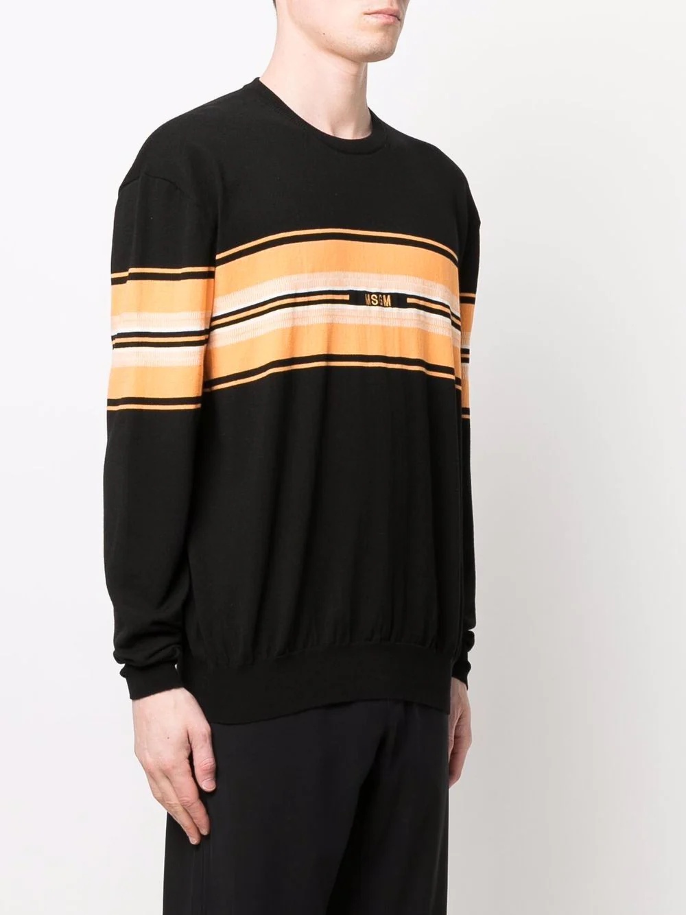 stripe-print cotton jumper - 3