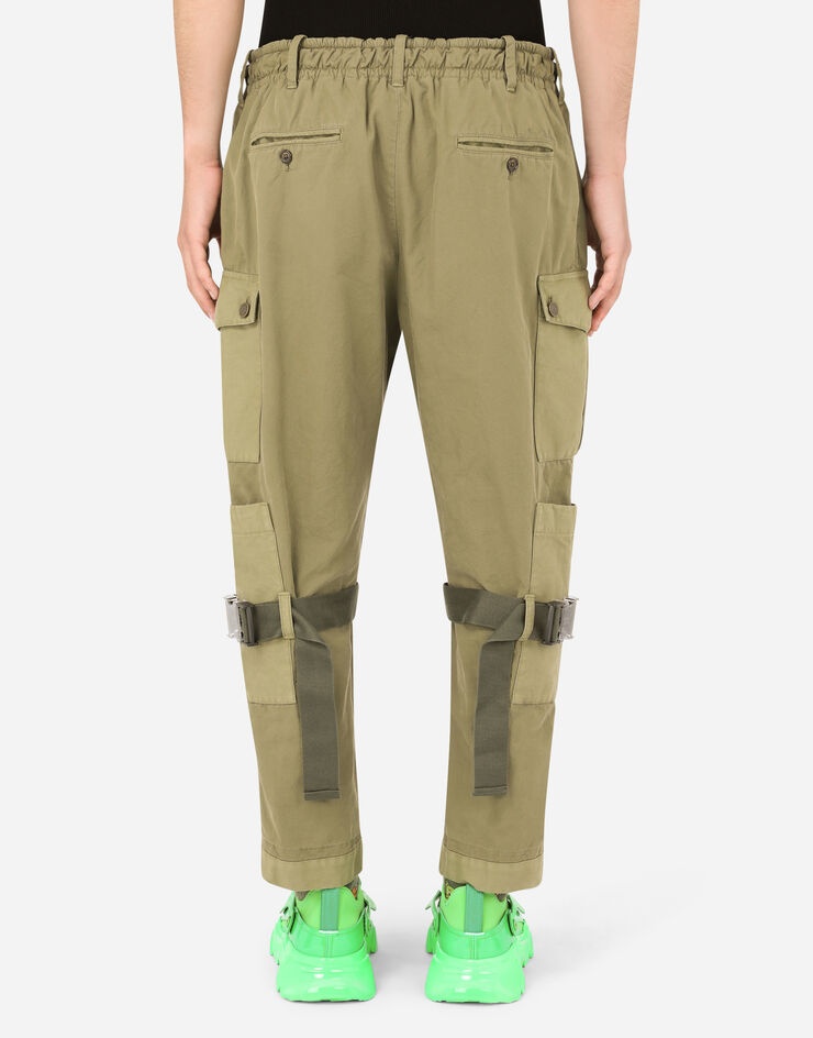 Cotton cargo pants with laces - 2