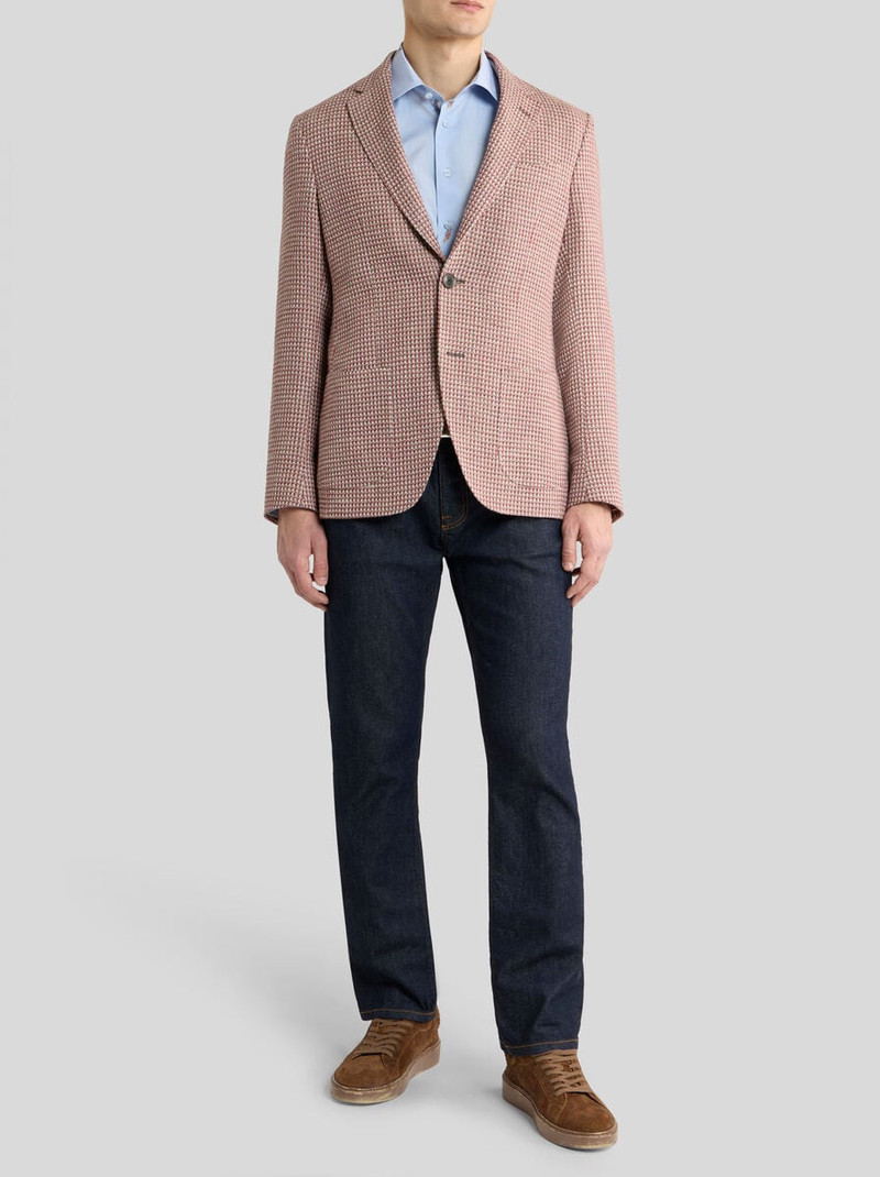 Etro SINGLE-BREASTED JACKET IN COTTON-BLEND TWEED outlook