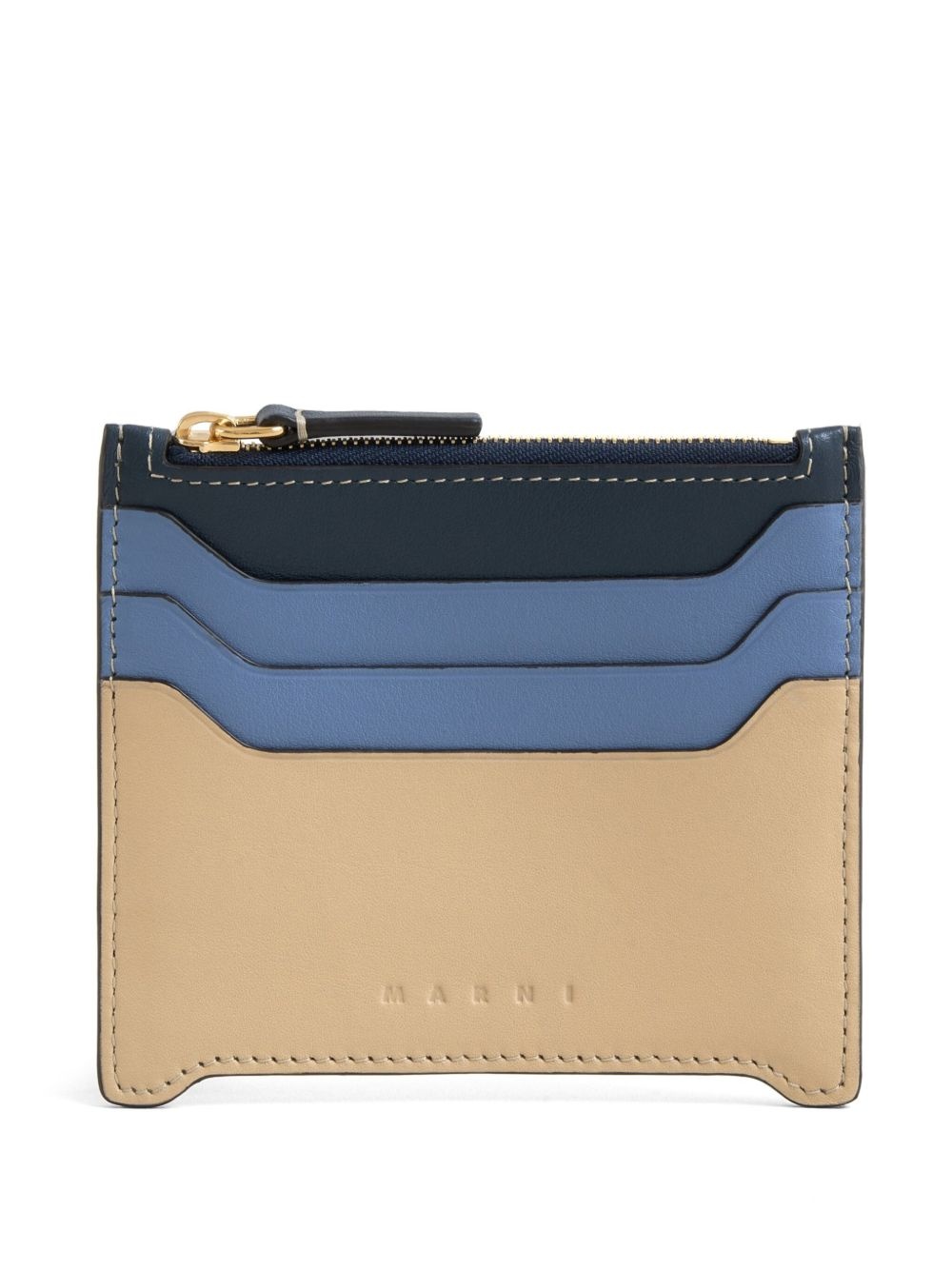 logo-debossed cardholder - 3