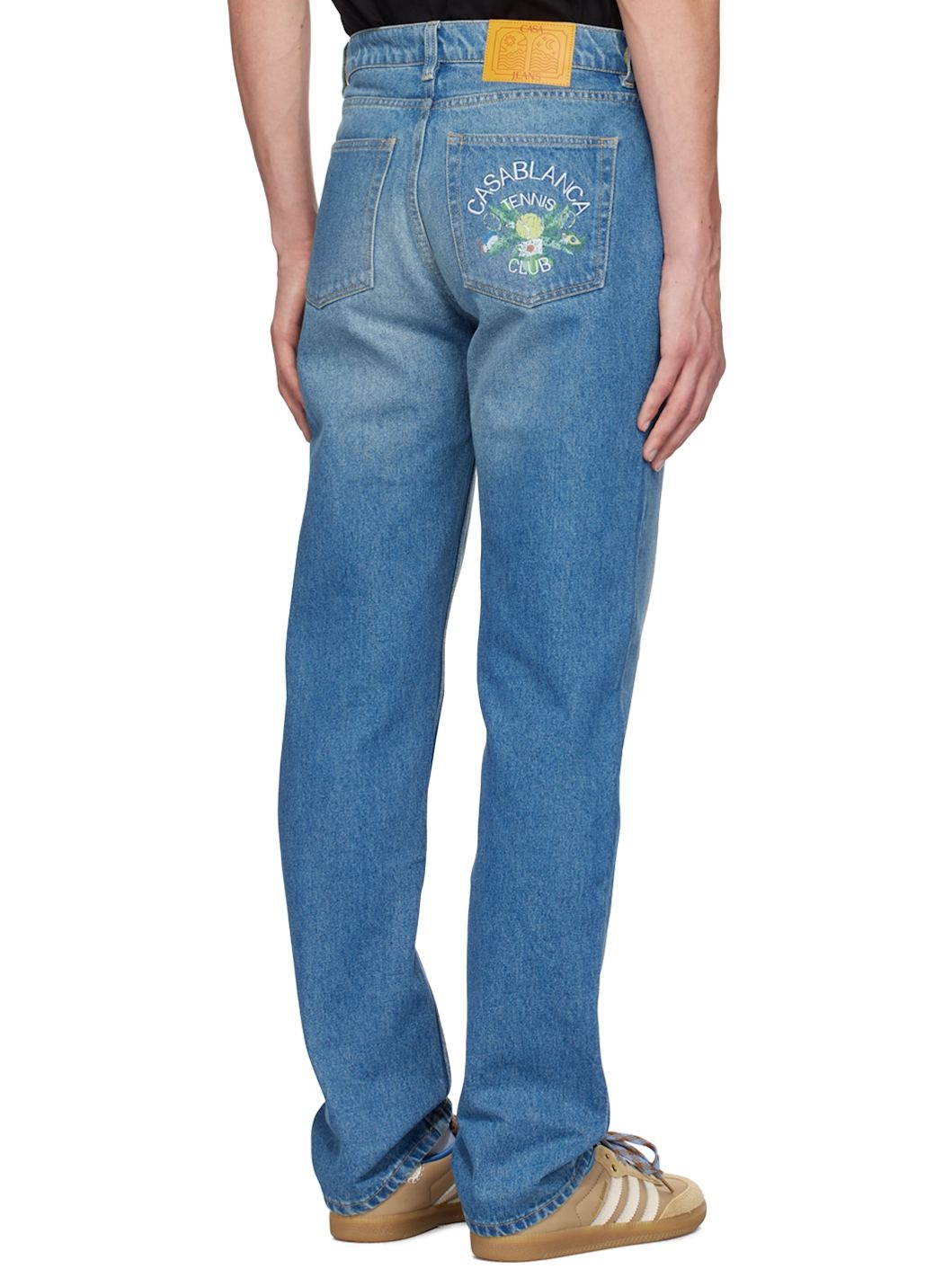 Indigo 'Tennis Club' Jeans - 3