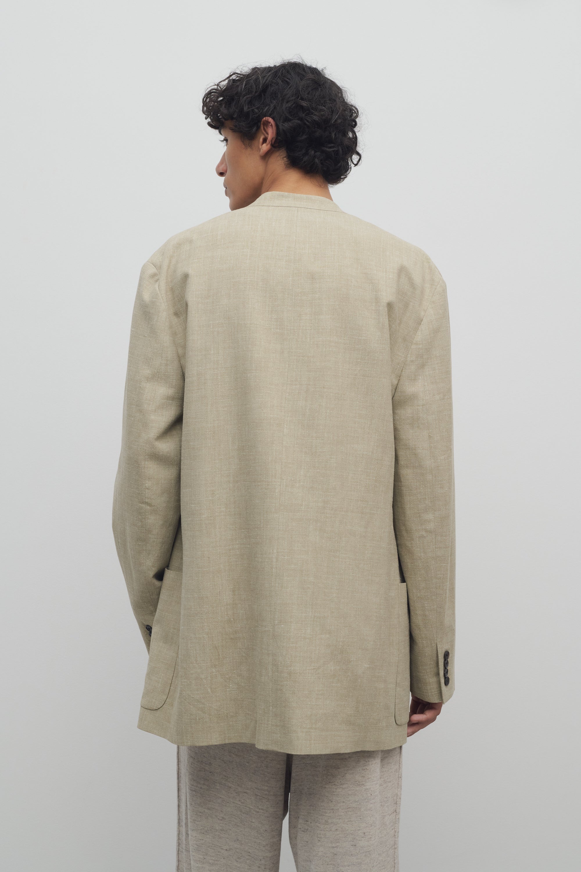 Casimir Jacket in Silk, Linen, and Virgin Wool - 5