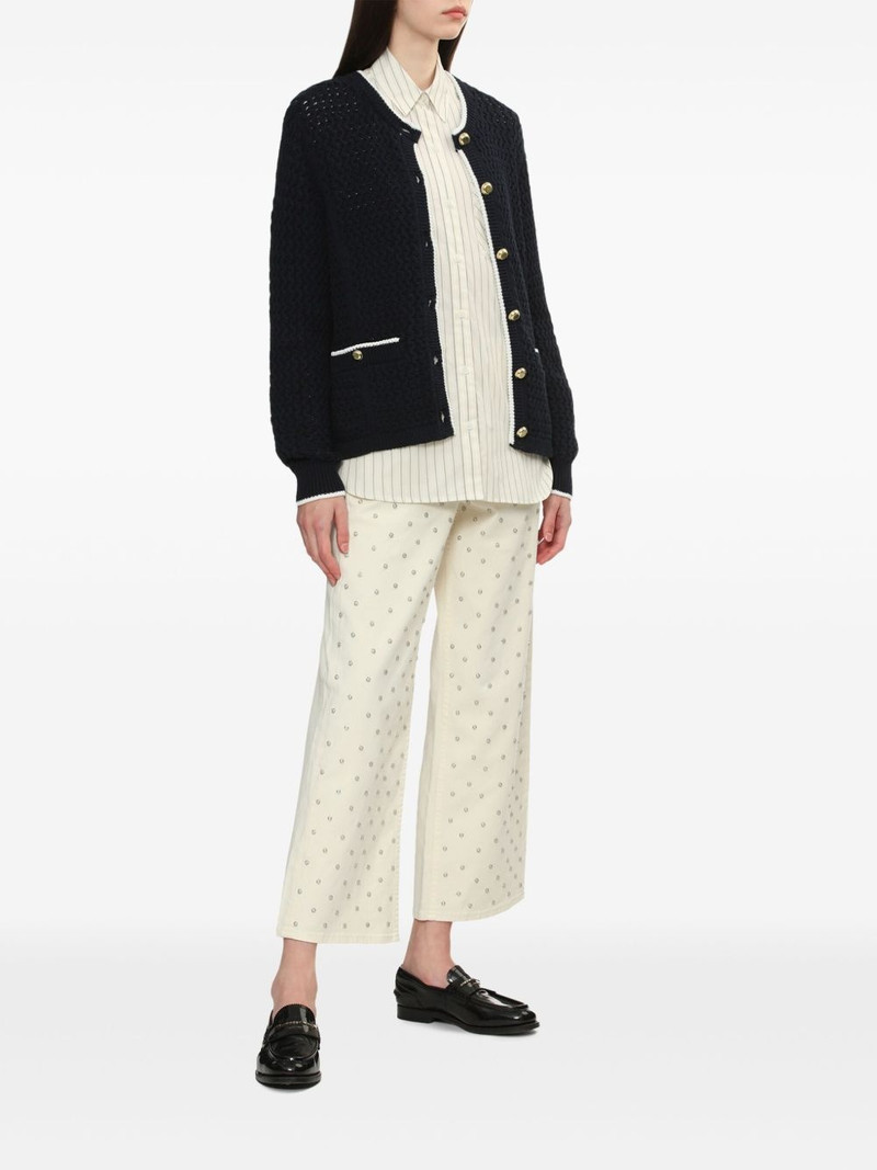 rag & bone contrasting-trim cardigan outlook