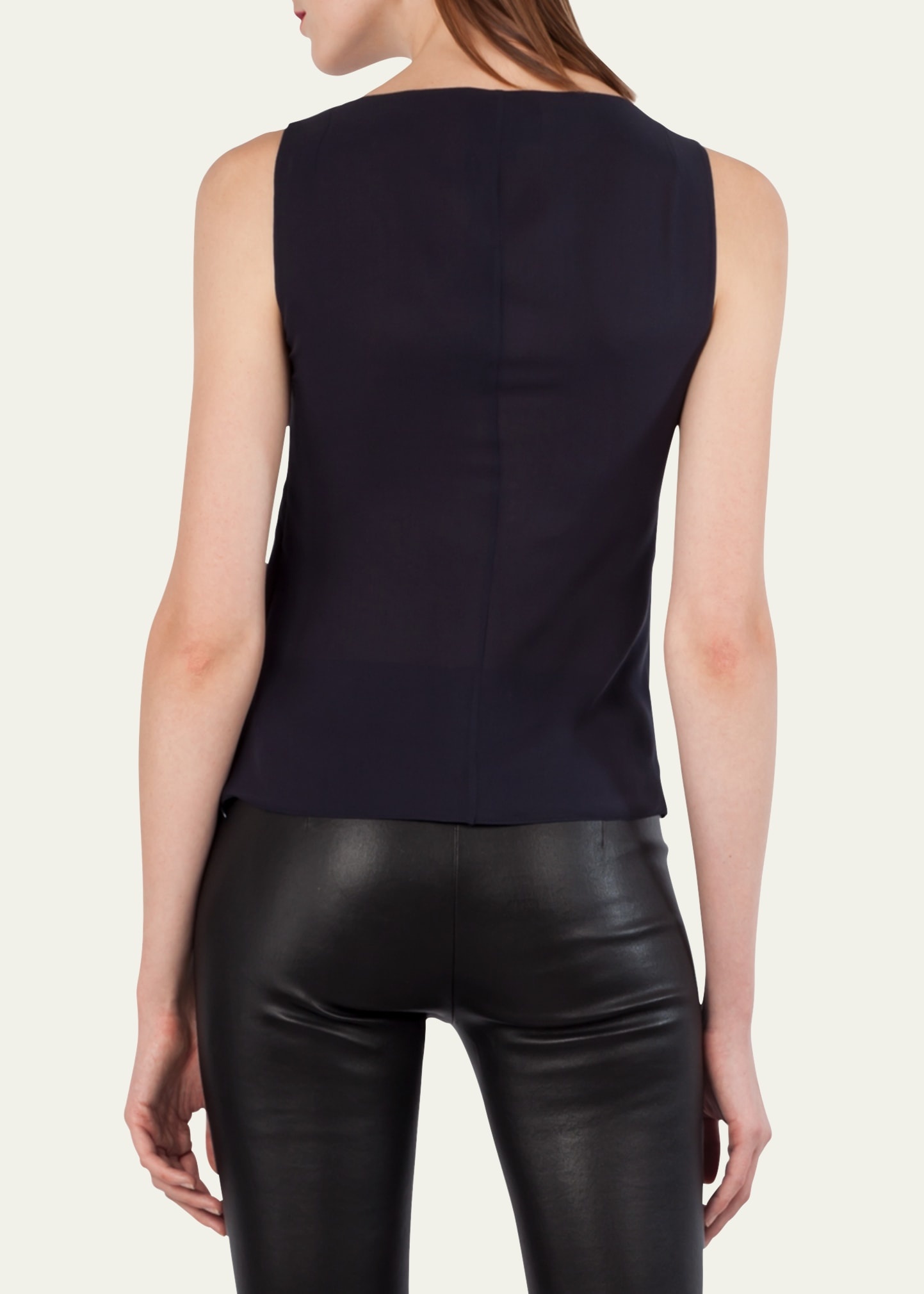 Sleeveless Silk Shell - 3
