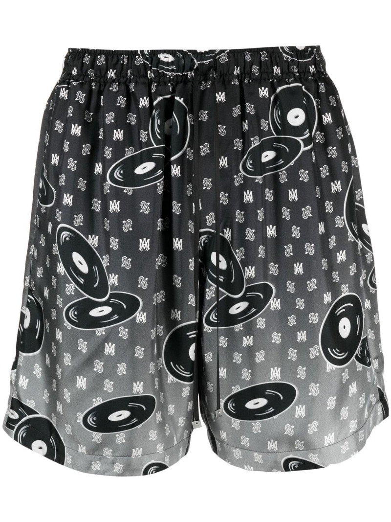 Falling Records silk shorts 1