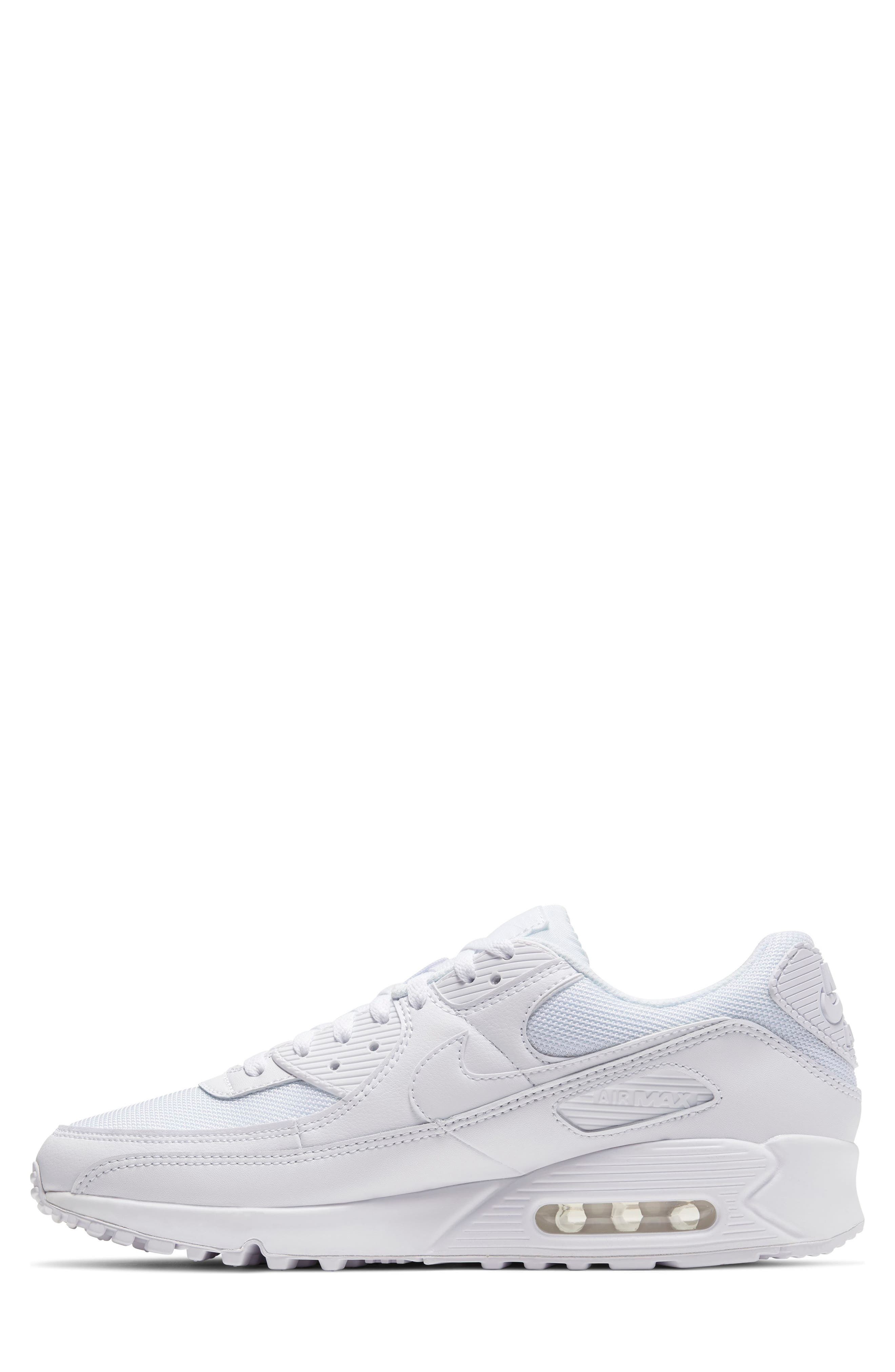 Nike Air Max 90 Sneaker in 100 White/white at Nordstrom - 8