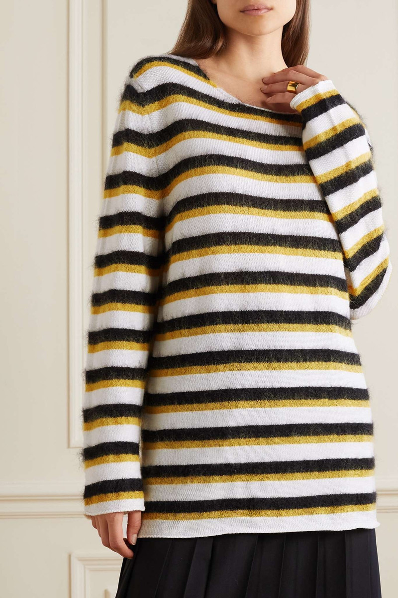 Striped wool and mohair-blend sweater 3