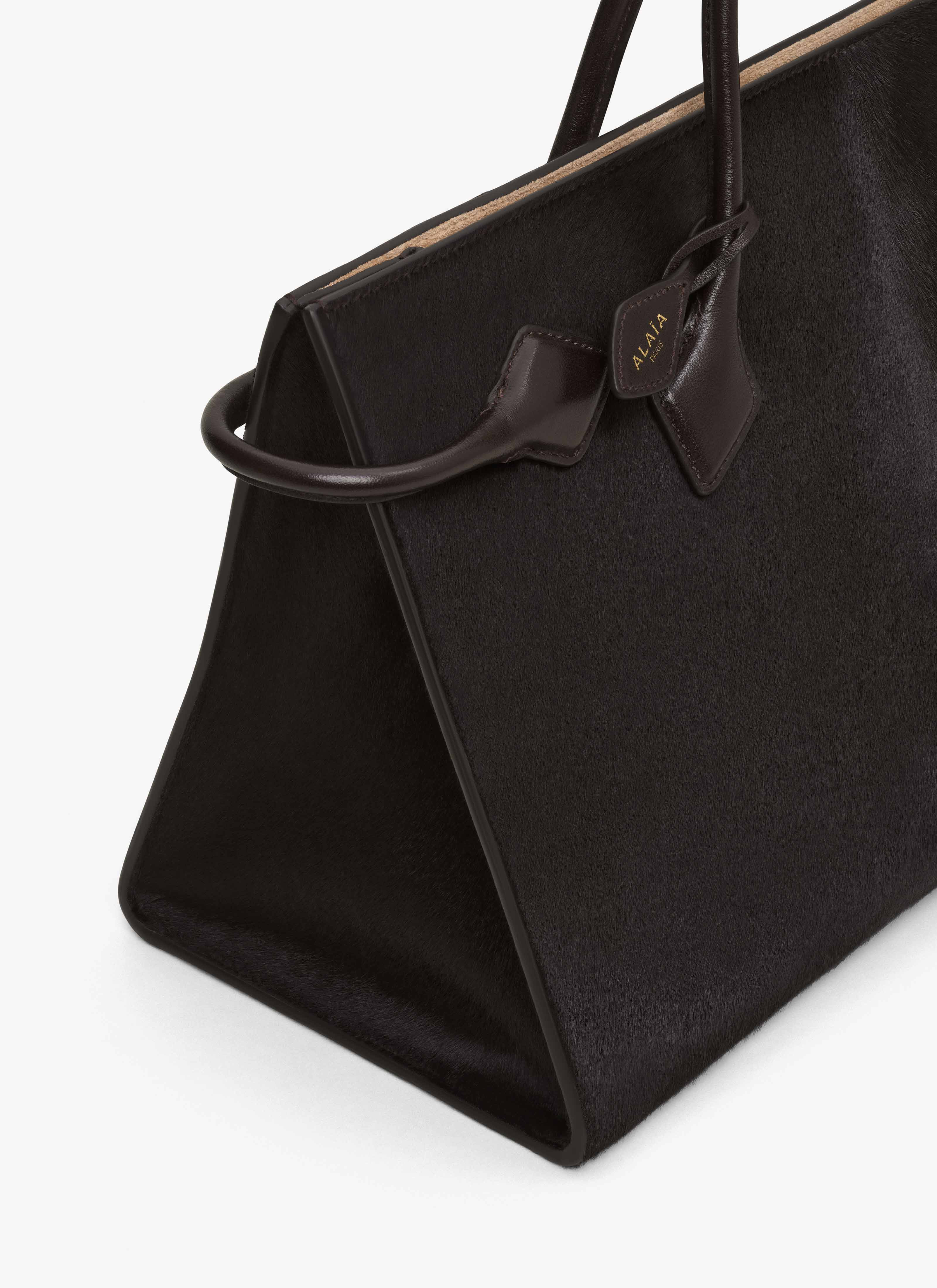 LE TECKEL TOTE BAG IN HAIRCALF LEATHER - 5
