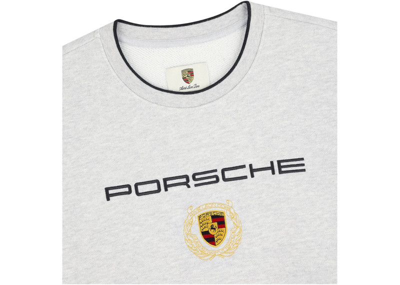 AIMÉ LEON DORE Aime Leon Dore x Porsche Embroidered Crewneck Sweatshirt Grey outlook