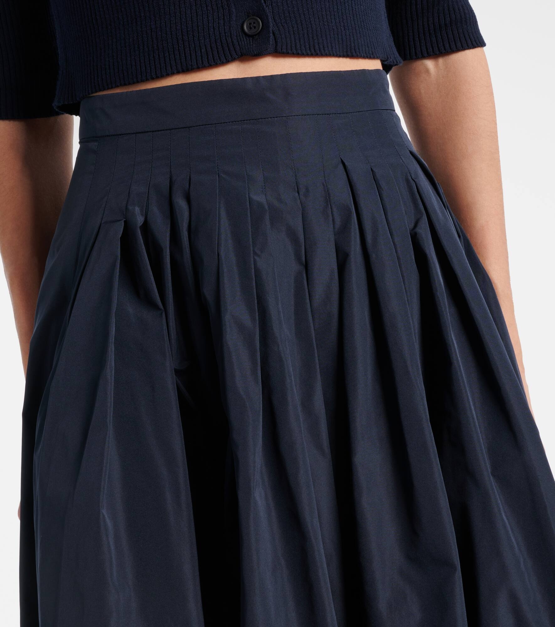 Jokey pleated taffeta midi skirt - 4
