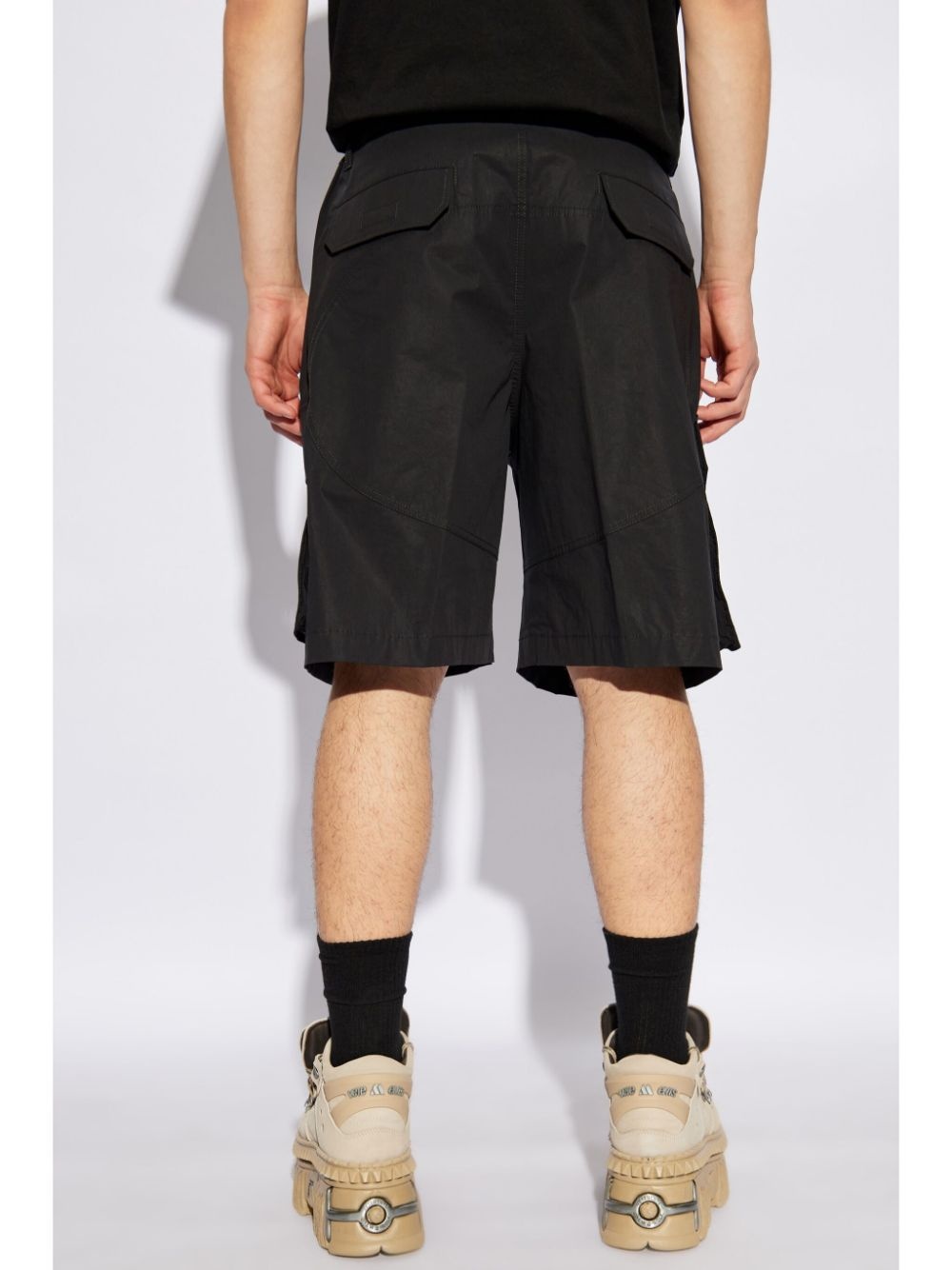 logo-print cargo shorts - 4