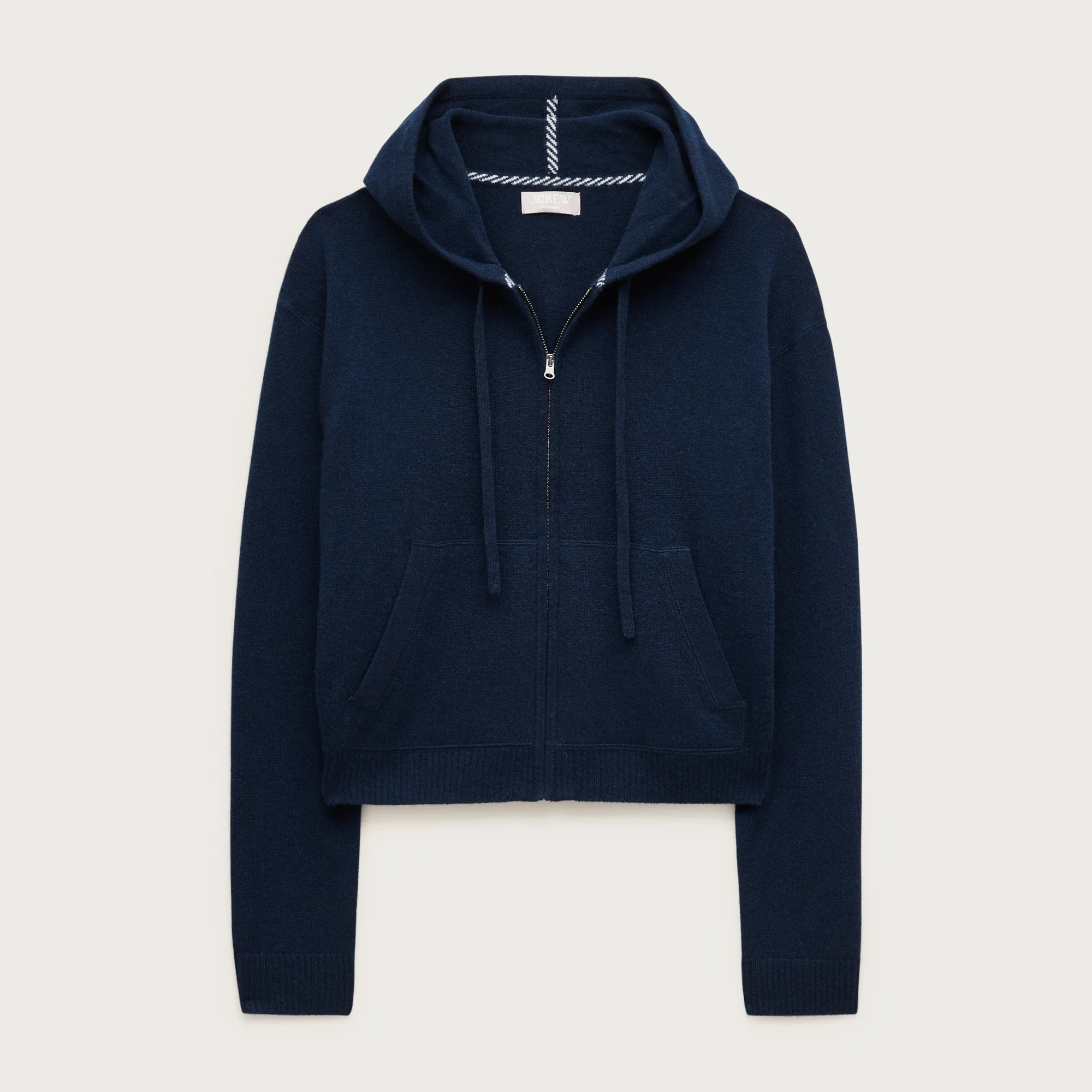 Cashmere full-zip hoodie - 1
