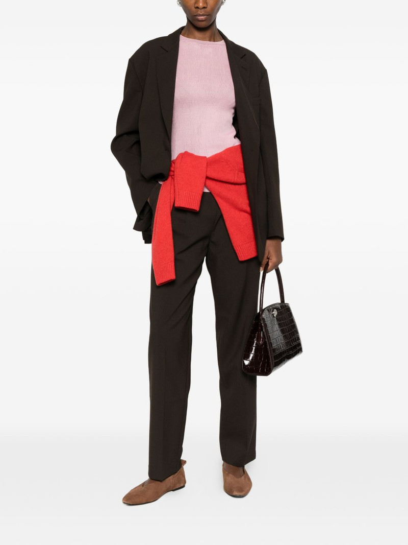 The Frankie Shop Bea button-fastening single-breasted blazer outlook