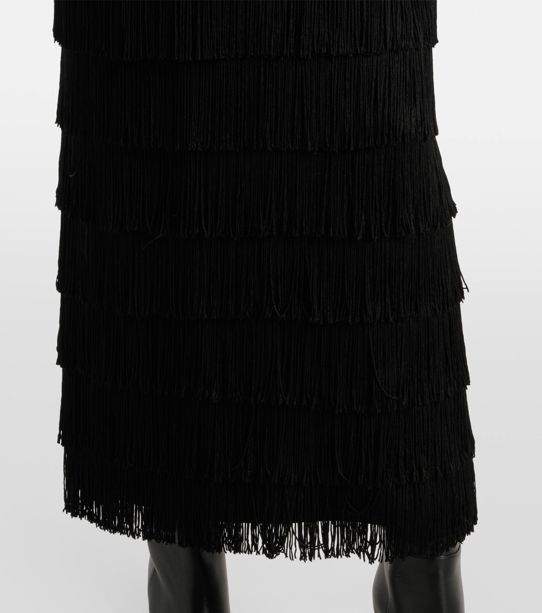 Emotional Essence fringed maxi skirt - 5