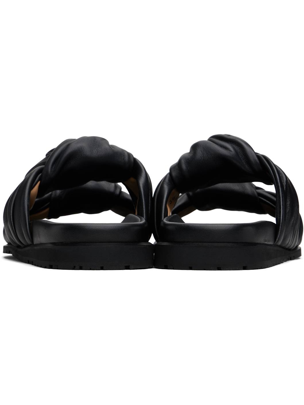 Black Tye Sandals - 2
