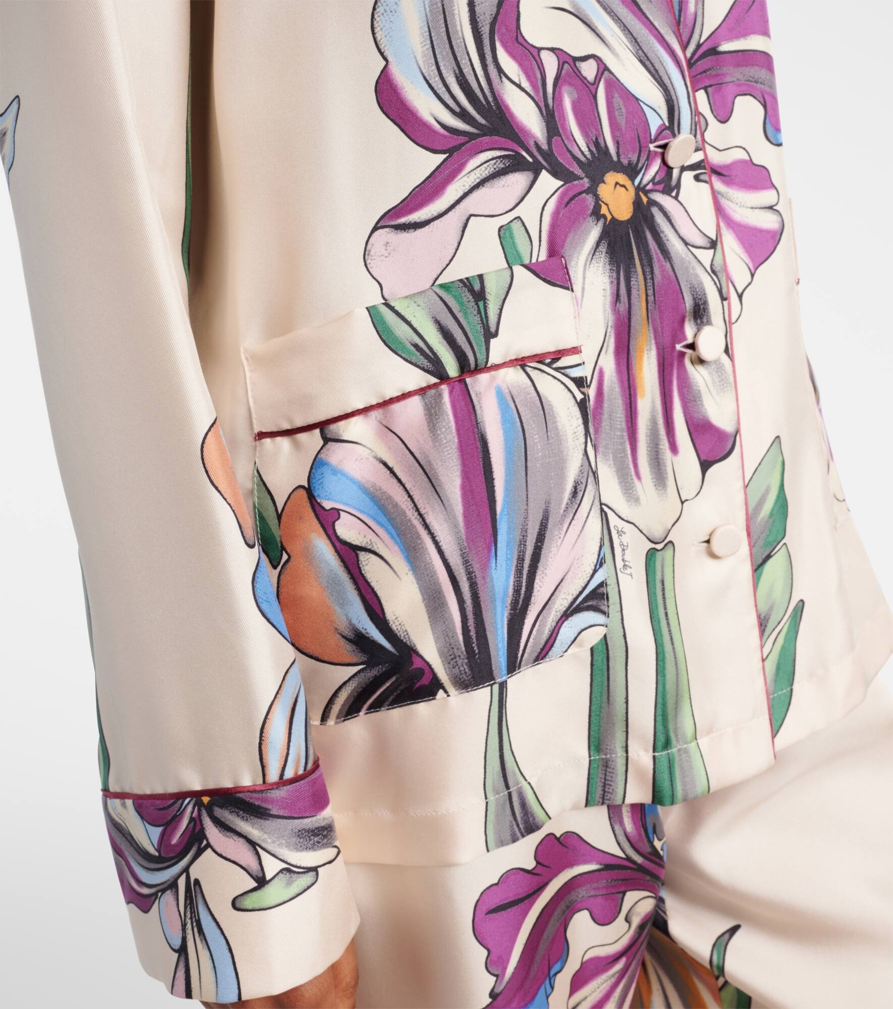 Floral silk shirt - 5
