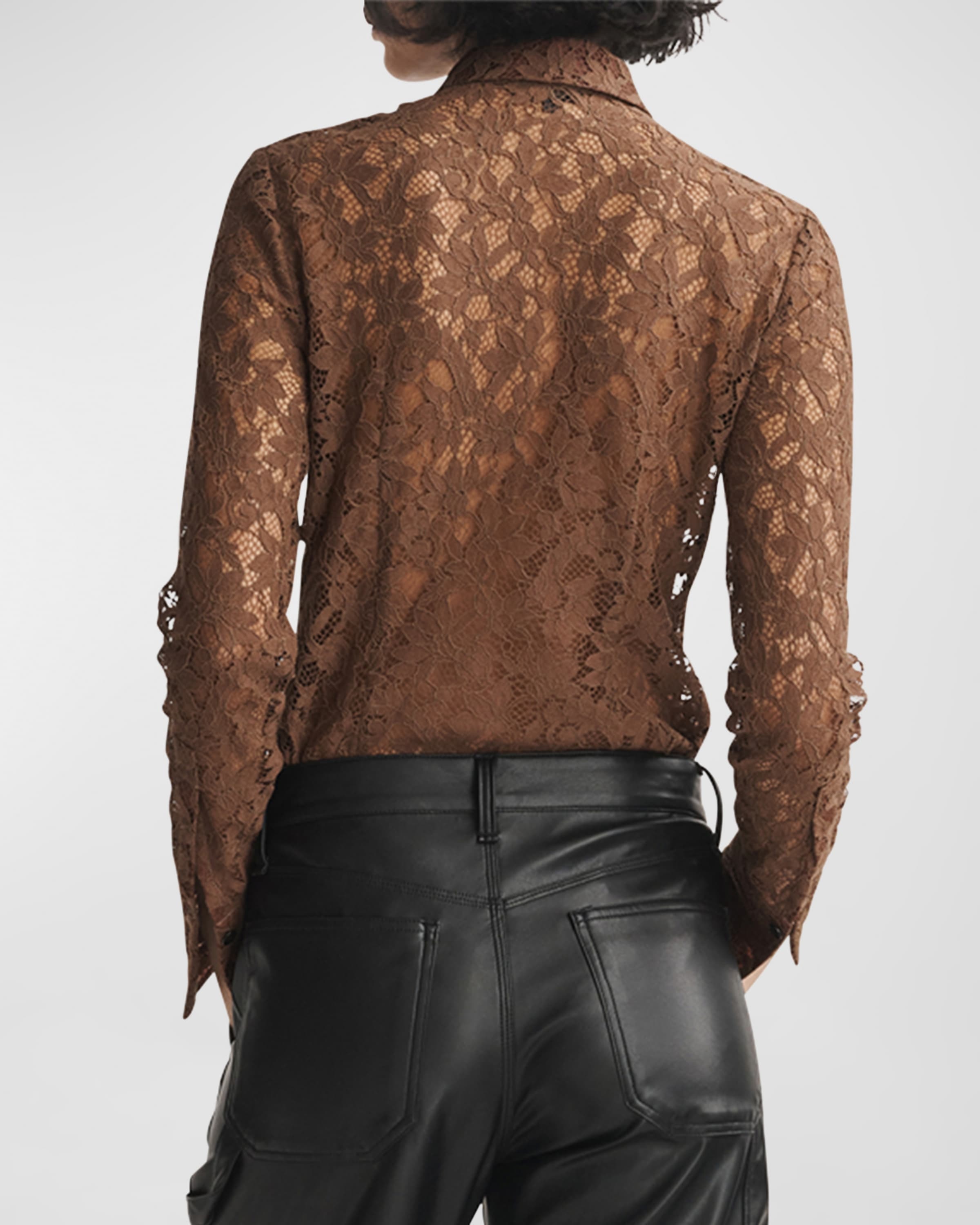 Yvette Lace Button Front Shirt  Rag & Bone –