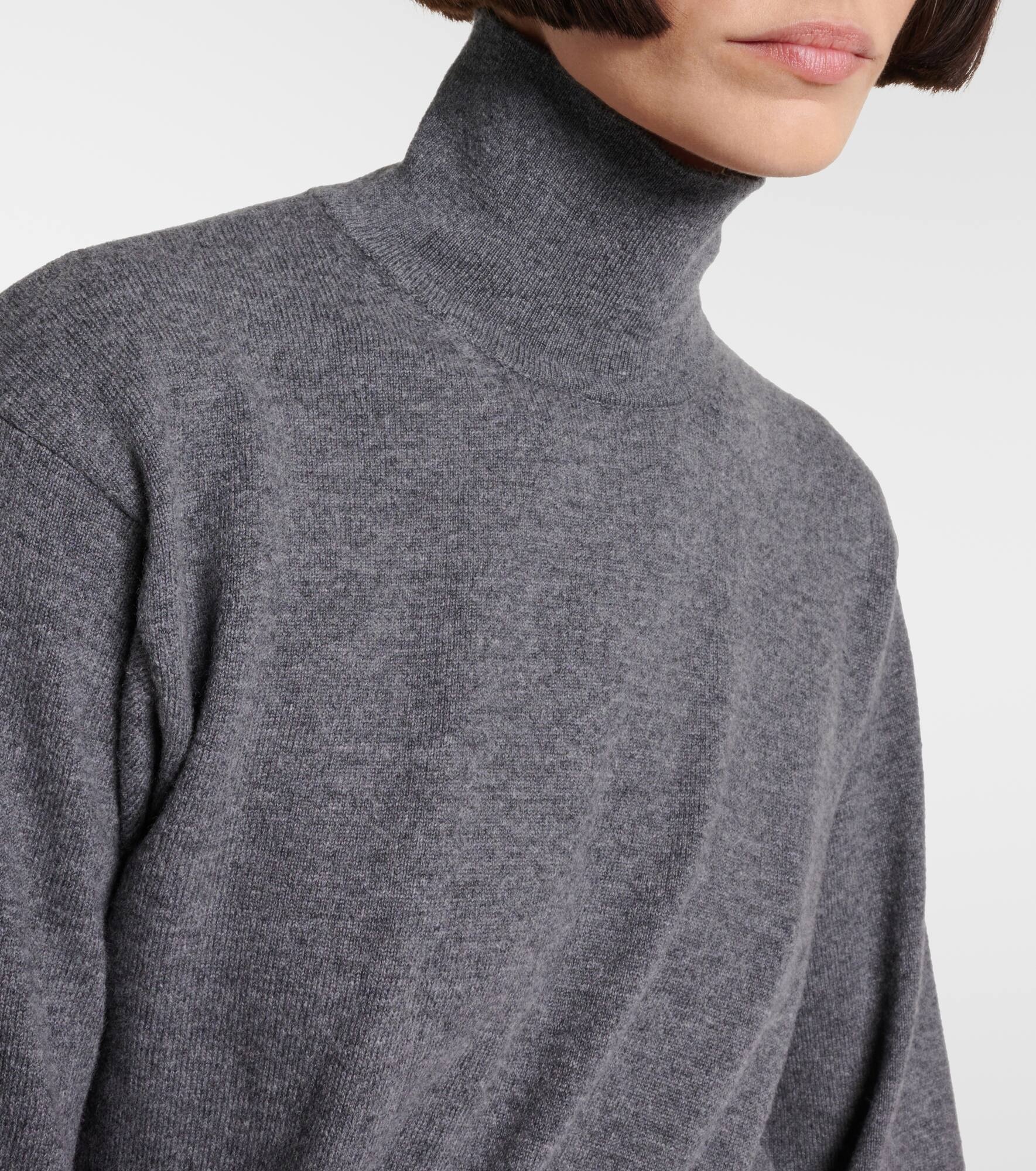 Wool and cashmere-blend turtleneck sweater - 4
