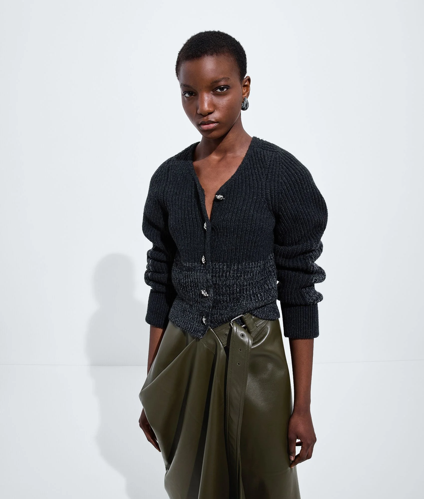 Wool and Cashmere Cardigan - 1